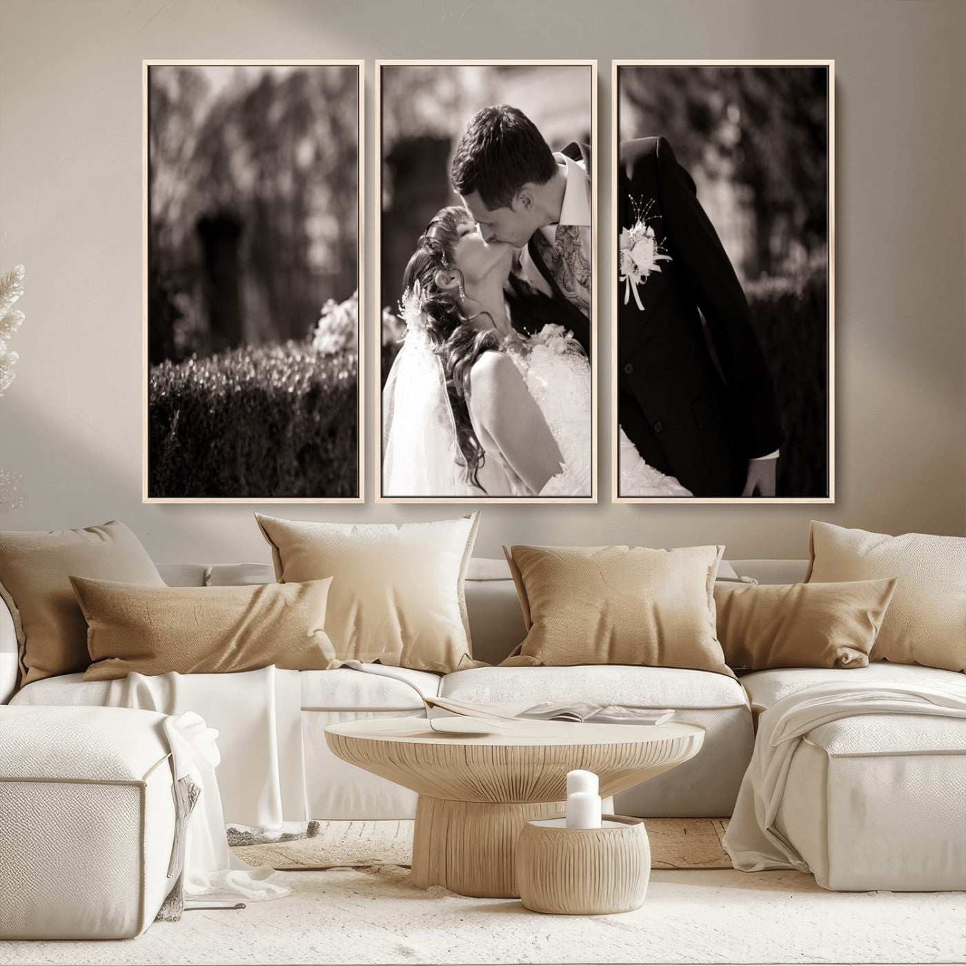 CSTM6030-MGV-CV-36X24-Custom Wedding Photo Print - Custom Wall Art Picture Print, Create Your Own Photo Canvas Print