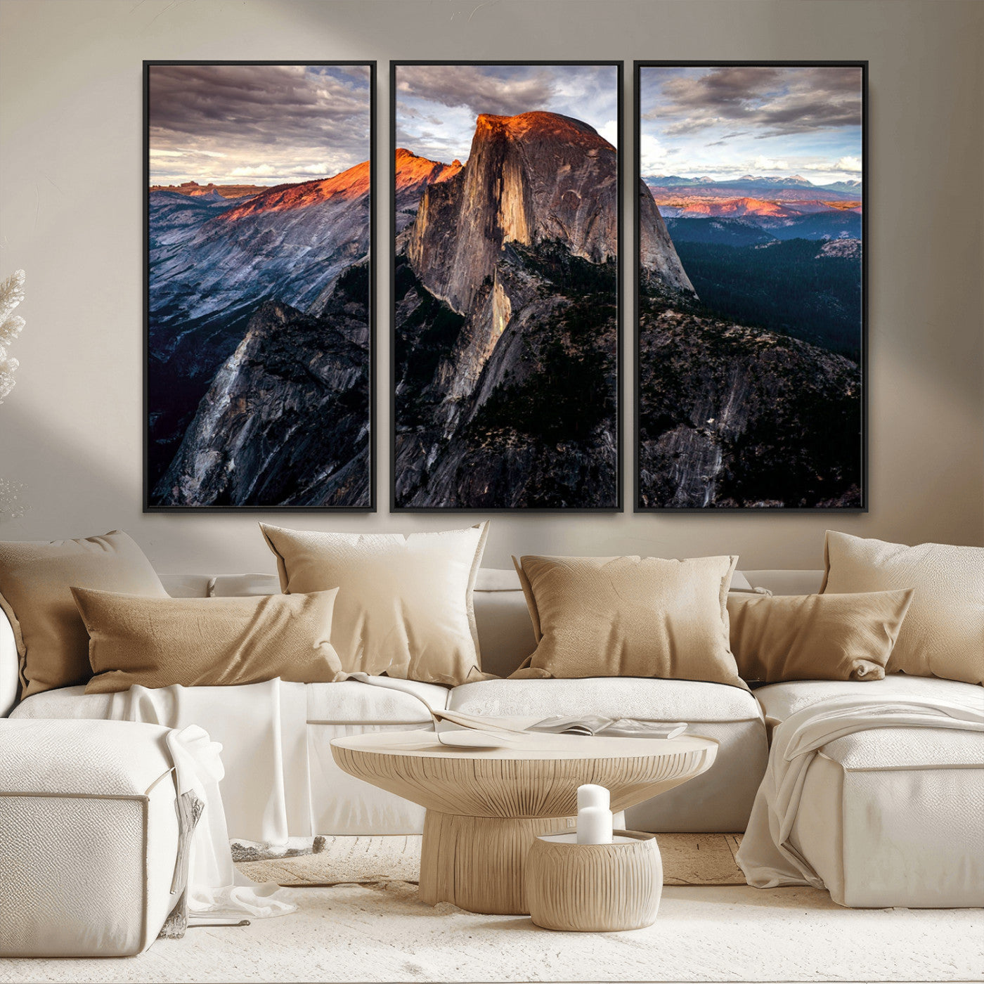 31332-MGV-CV-36X24-Mountain Landscape Wall Art – Majestic Sunset Rock Formation Canvas Print, Nature Scenic Decor for Living Room, Office, Cabin or