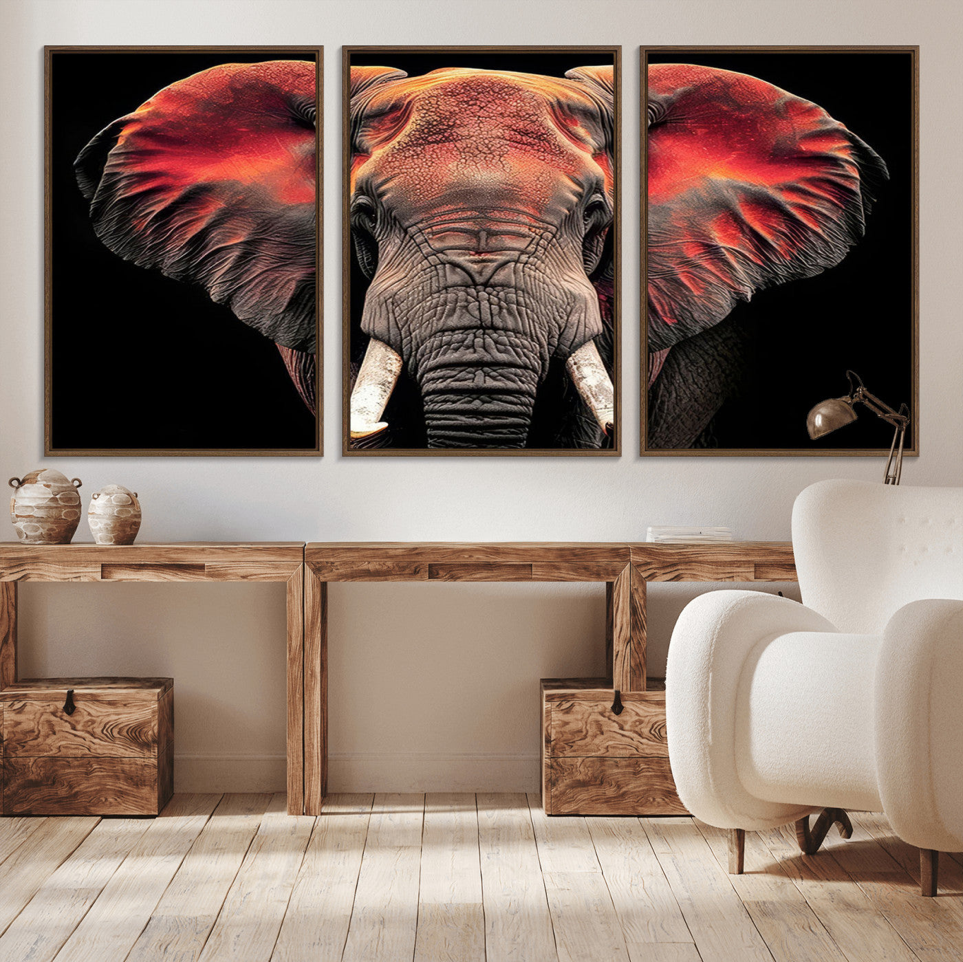 54719-MGV-CV-36X24-Elephant Wall Art – Majestic African Elephant Canvas Print, Wildlife Safari Animal Decor for Living Room, Bedroom, Office or Man