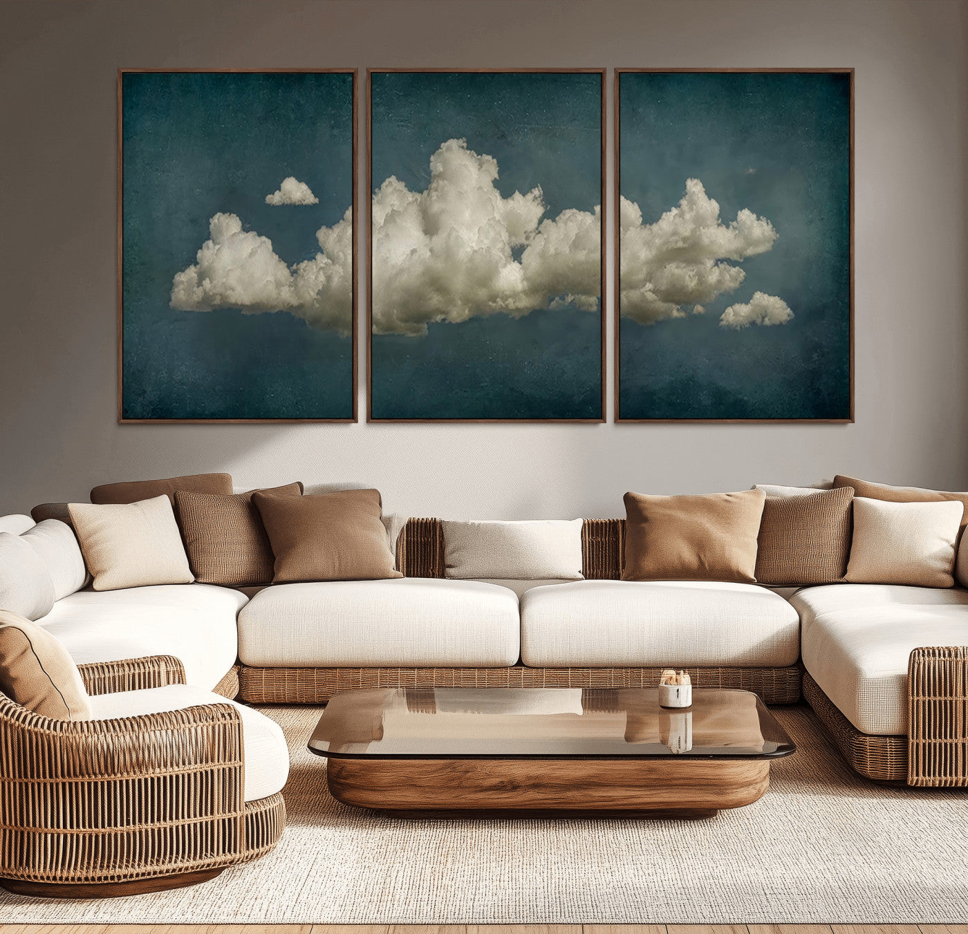 18162-MGV-CV-36X24-Ethereal Cloud Wall Art – Panoramic Sky Canvas Print, Dreamy Atmospheric Decor for Bedroom, Living Room or Office