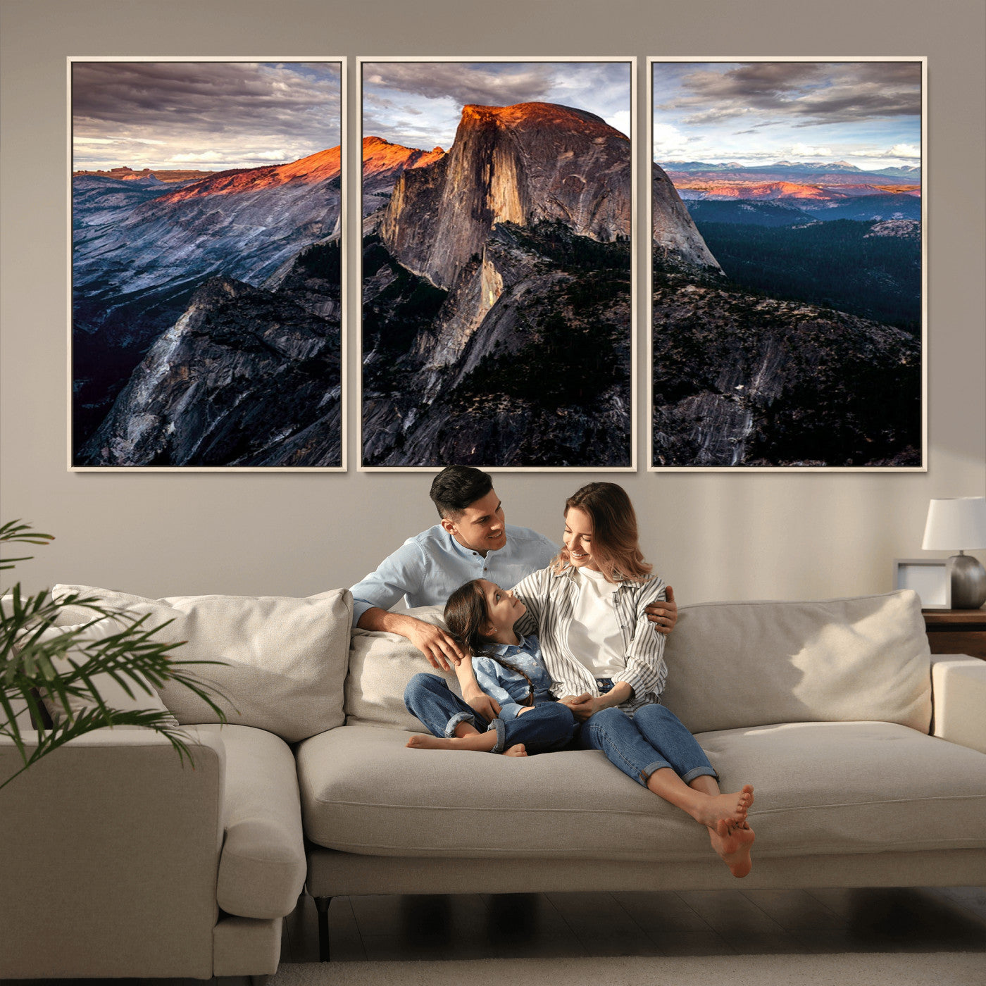 31332-MGV-CV-36X24-Mountain Landscape Wall Art – Majestic Sunset Rock Formation Canvas Print, Nature Scenic Decor for Living Room, Office, Cabin or
