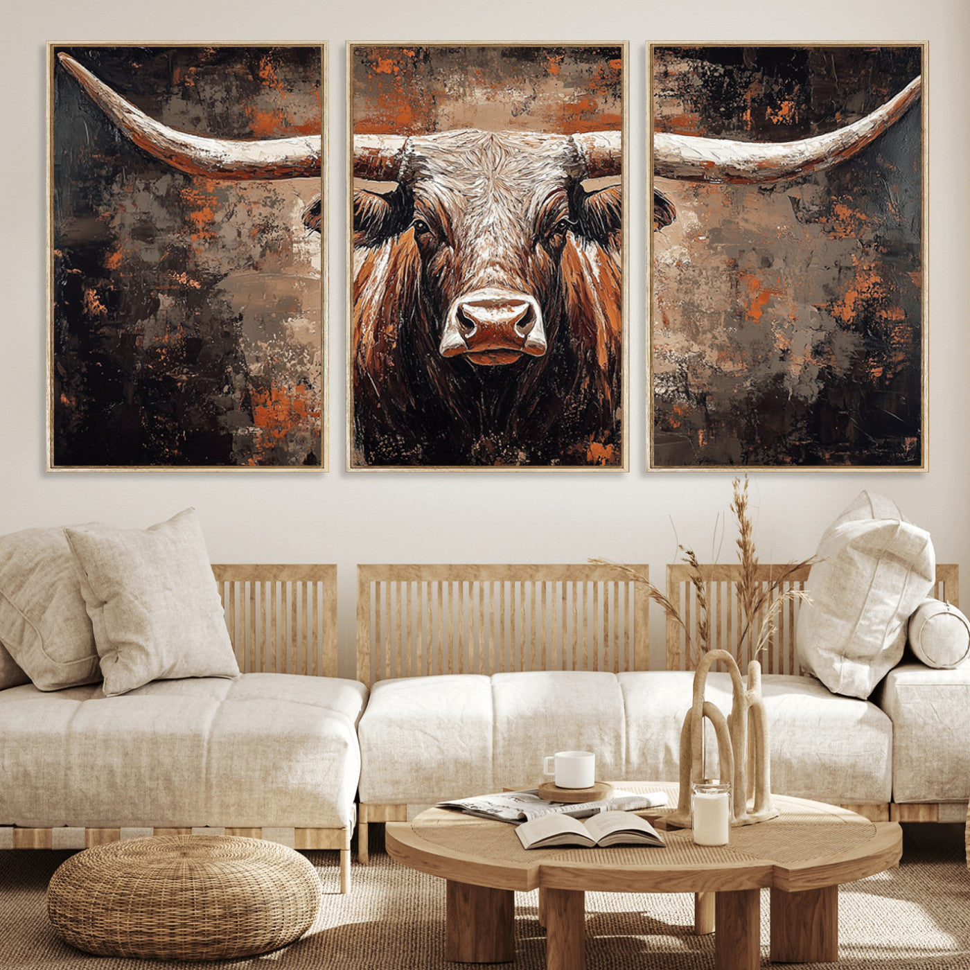 42732393-MGV-FC-60X30-3P_Natural-Venice Canal Wall Art – Rustic Italian Architecture Canvas Print, Scenic Europe Travel Decor for Living Room, Office, Bedroom