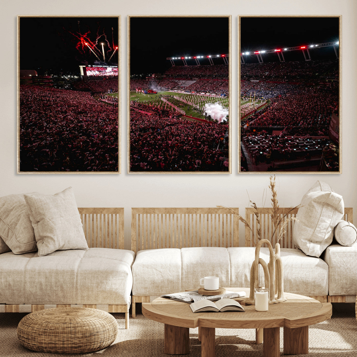 60690191-MGV-CV-36X24-William Brice Stadium Wall Art – Baseball Artwork Print for Game Room, Basement, Dorm or Office Wall Decor