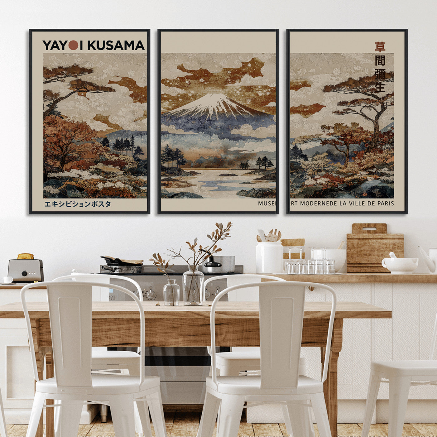 11778299-MGV-CV-36X24-Japanese Landscape Wall Art – Mount Fuji Canvas Print, Asian Inspired Nature Decor for Living Room, Bedroom, Office or Studio