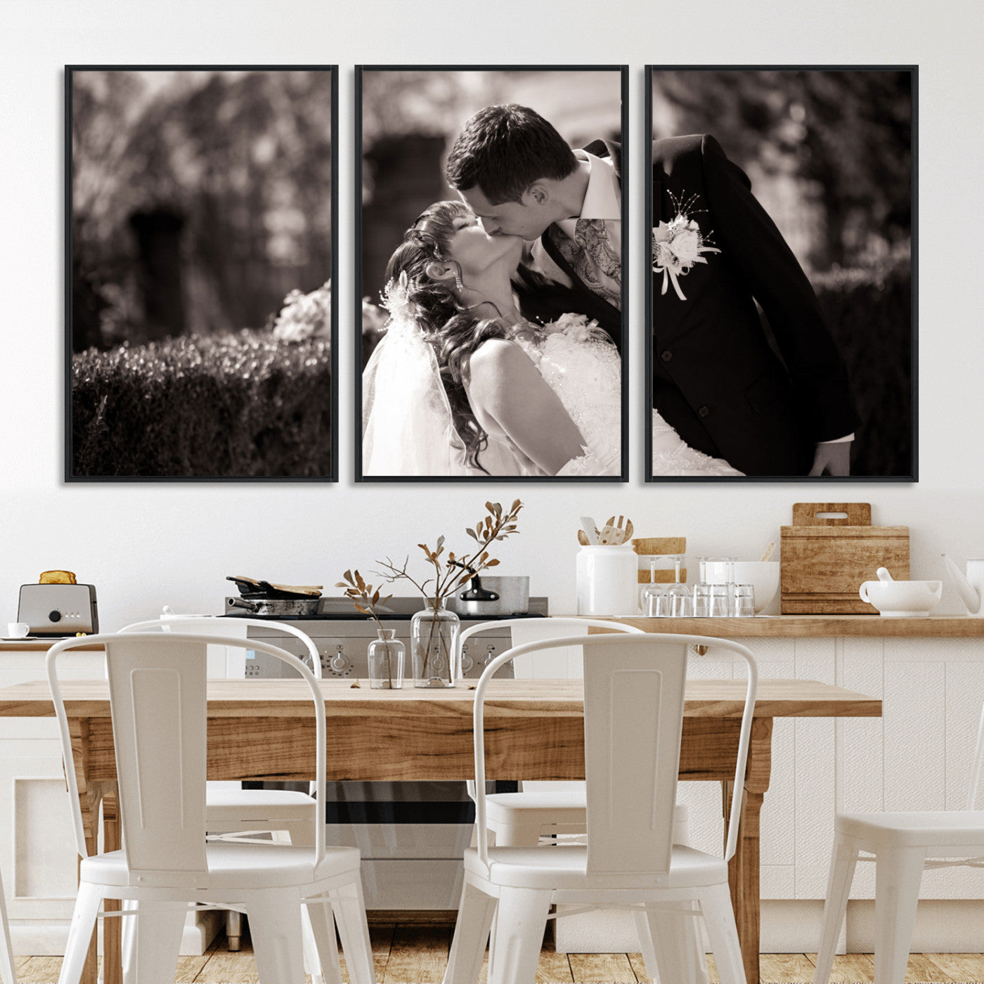 CSTM6030-MGV-CV-36X24-Custom Wedding Photo Print - Custom Wall Art Picture Print, Create Your Own Photo Canvas Print