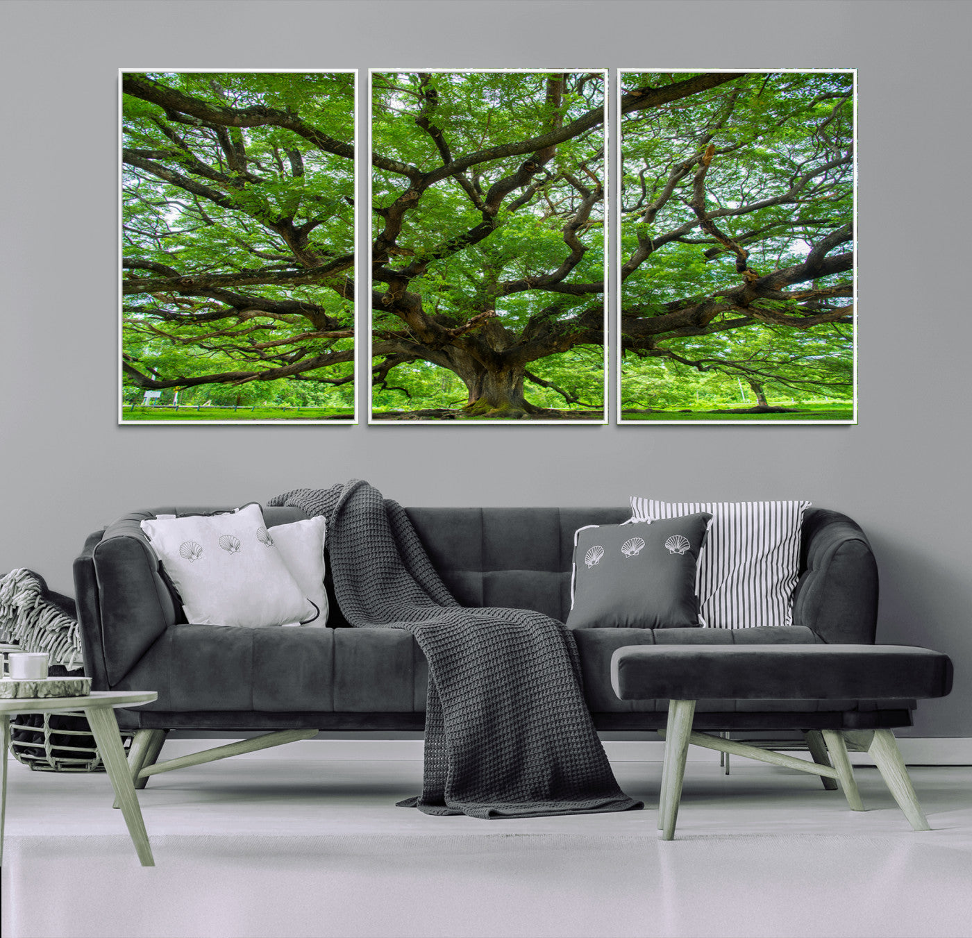 49375306-MGV-CV-36X24-Ancient Tree Wall Art Canvas Print, Framed Sprawling Branches Art Picture Print, Gnarling Tree Perfect Earthy Natural Decor