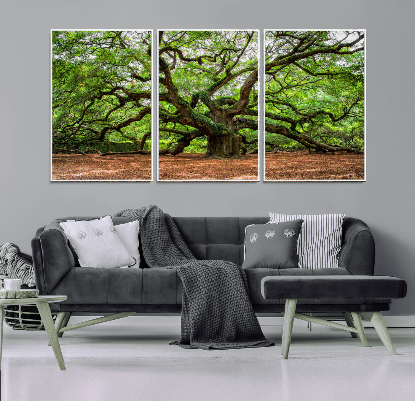 51255351-MGV-CV-36X24-Ancient Tree Wall Art – Majestic Oak Canvas Print, Large Nature Photography, Sacred Forest Landscape Wall Décor, Wisdom Tree