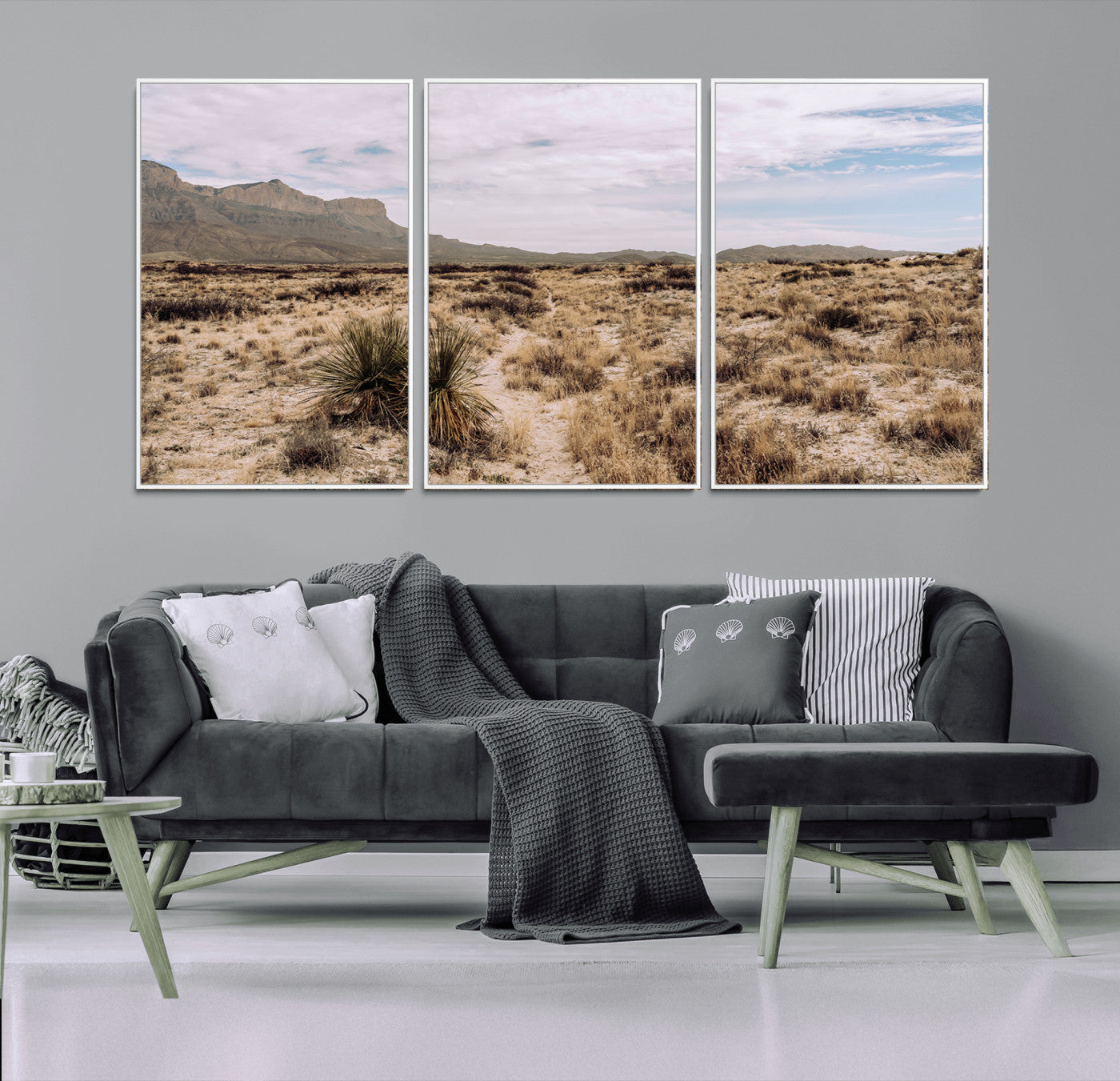 20681831-MGV-CV-36X24-Desert Landscape Wall Art – Southwestern Mountain Canvas Print, Rustic Western Nature Photography Decor for Living Room, Office,