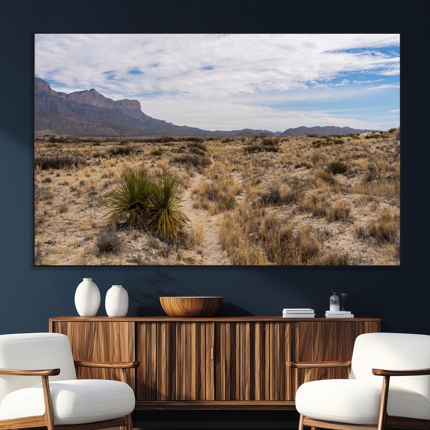 21606563-SEG-FC-51X34_Oversize_Oversize-Desert Mountain Wall Art – Southwest Landscape Photography Canvas Print, Rustic Nature Artwork Scenic Western Decor for Living
