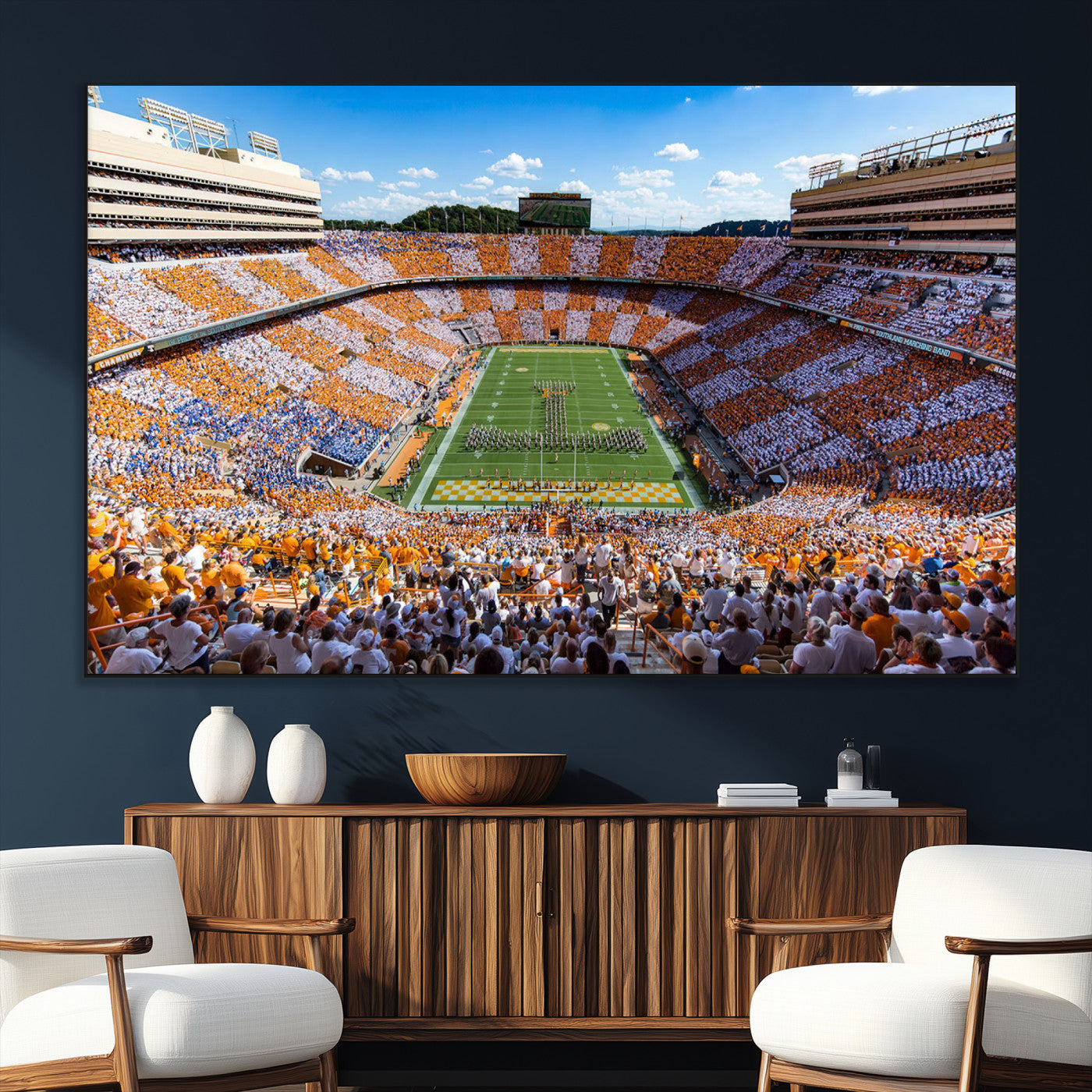 77097951-SEG-FC-51X34_Oversize_Oversize-Neyland Stadium Wall Art – Panoramic Tennessee Volunteers Football Field Canvas Print, Game Day Decor for Office, Man Cave, Living