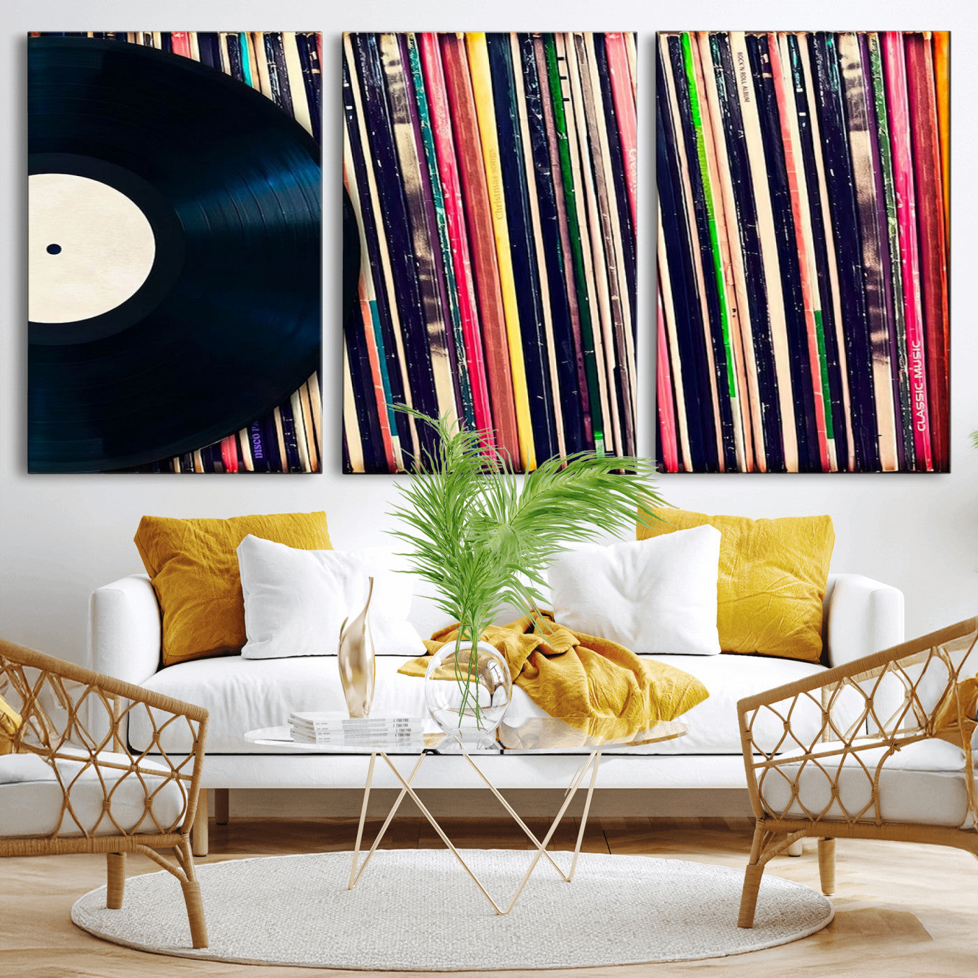 45029-MGV-CV-36X24-Misty Pine Forest Wall Art – Black and White Landscape Canvas Print, Foggy Trees Nature Photography, Modern Minimalist Decor for