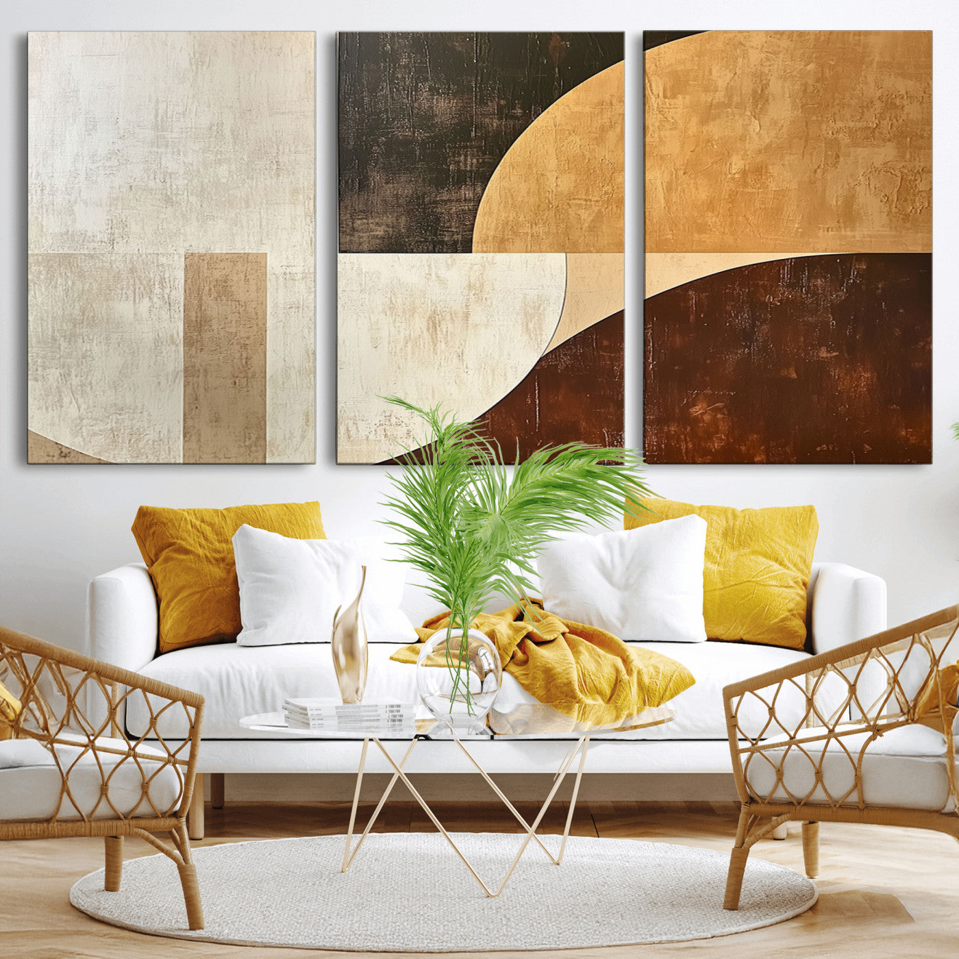 15030-MGV-CV-36X24-Wabi Sabi Wall Art Canvas Print, Framed Modern Abstract Art Picture Print, Minimalist Zen Perfect Minimalist Modern Decor Artwork