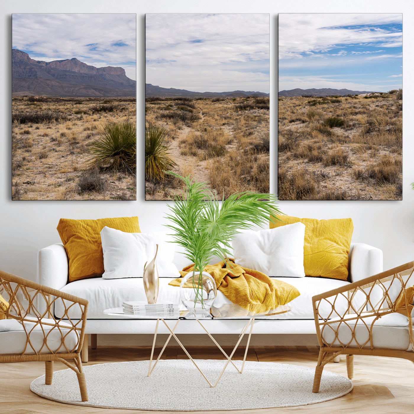 21606563-MGV-CV-36X24-Desert Mountain Wall Art – Southwest Landscape Photography Canvas Print, Rustic Nature Artwork Scenic Western Decor for Living