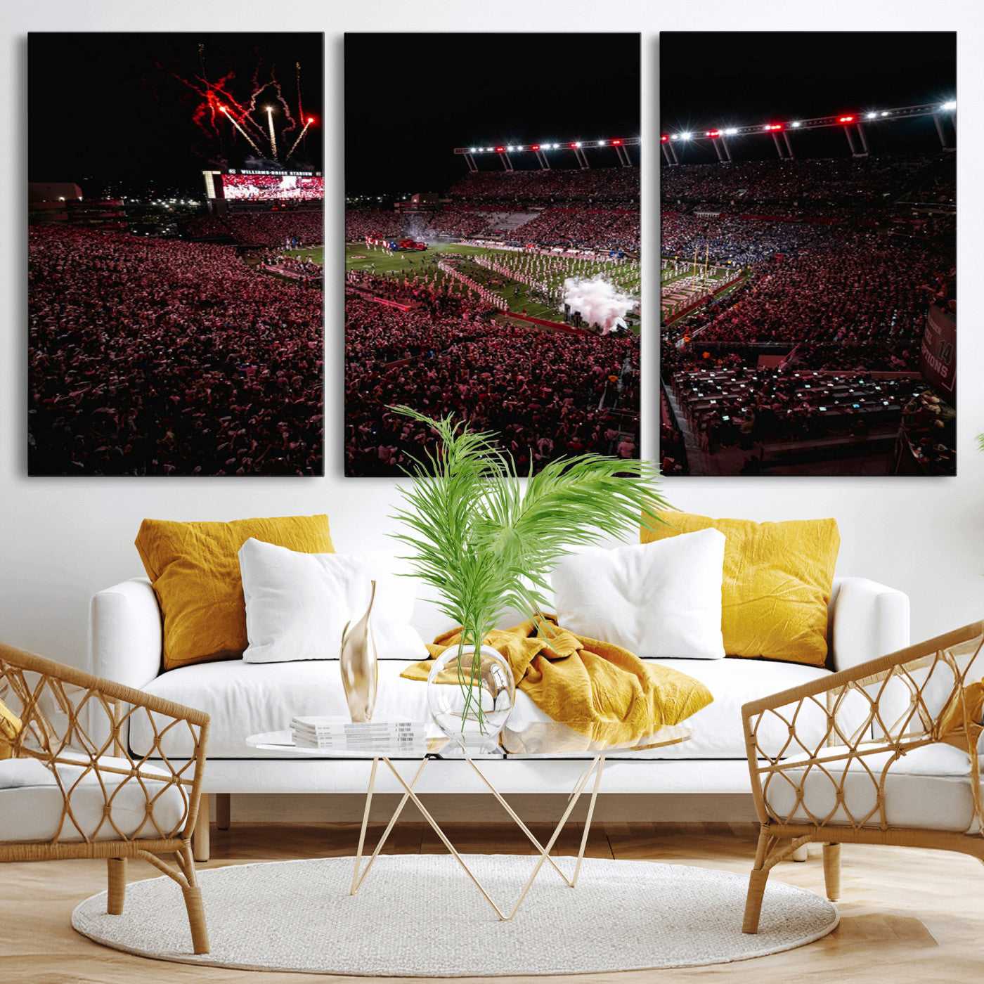 60690191-MGV-CV-36X24-William Brice Stadium Wall Art – Baseball Artwork Print for Game Room, Basement, Dorm or Office Wall Decor
