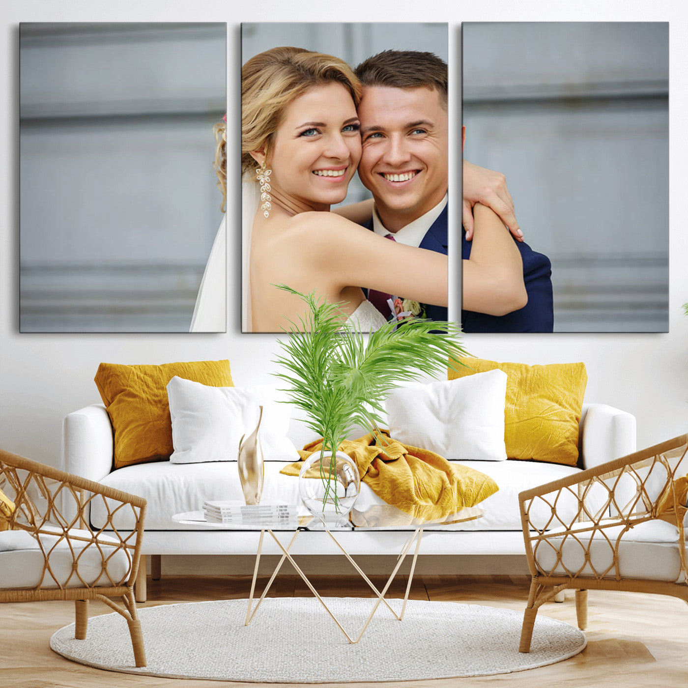 CSTM6030-MGV-CV-36X24-Custom Canvas Wall Art – Personalized Photo Print for Wedding, Anniversary or Gift, Ready to Hang Canvas for Home Decor