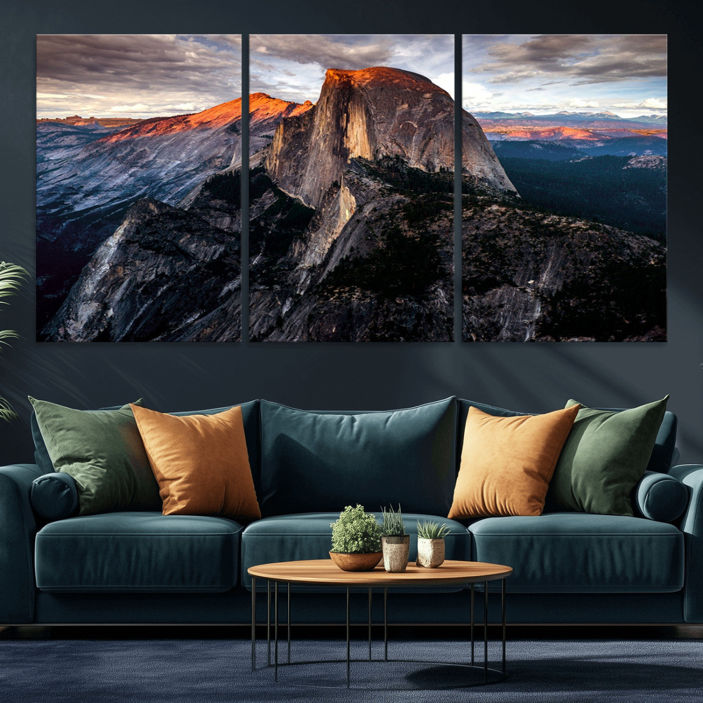 31332-MGV-CV-36X24-Mountain Landscape Wall Art – Majestic Sunset Rock Formation Canvas Print, Nature Scenic Decor for Living Room, Office, Cabin or