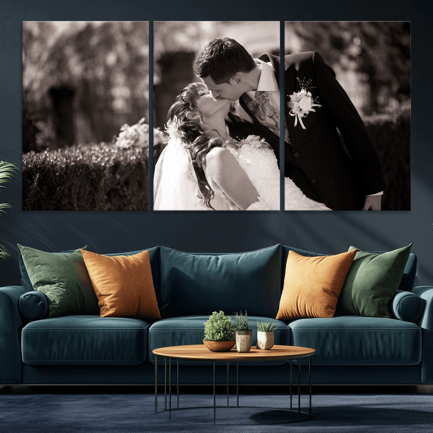 CSTM6030-MGV-CV-36X24-Custom Wedding Photo Print - Custom Wall Art Picture Print, Create Your Own Photo Canvas Print