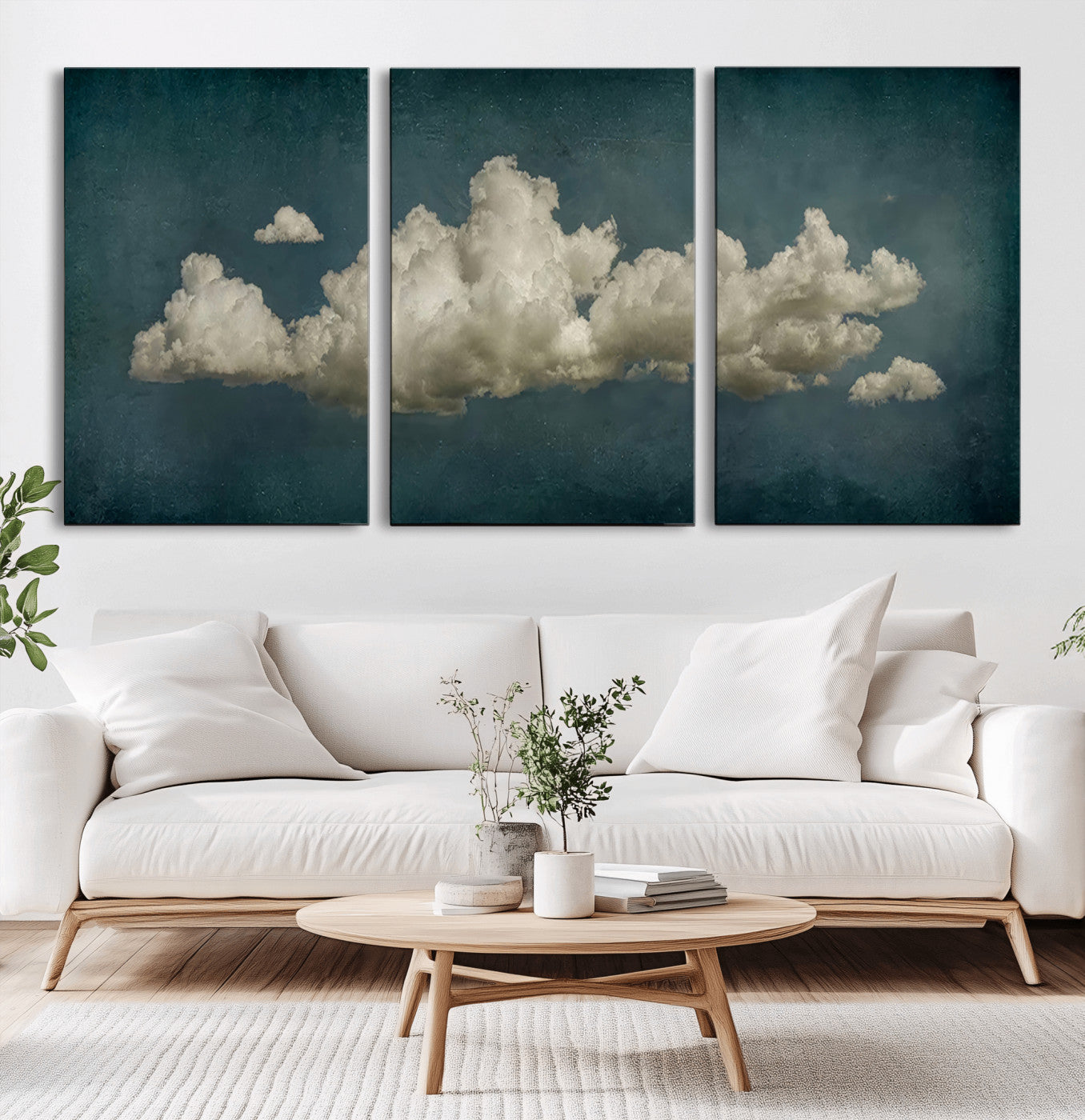 18162-MGV-CV-36X24-Ethereal Cloud Wall Art – Panoramic Sky Canvas Print, Dreamy Atmospheric Decor for Bedroom, Living Room or Office
