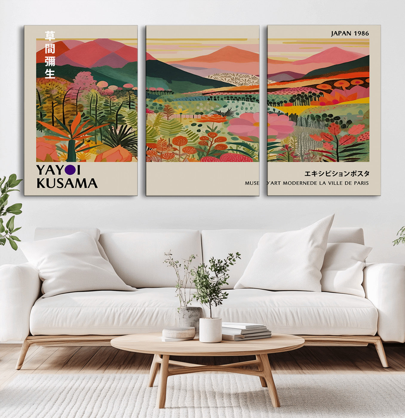 74014-MGV-CV-36X24-Vibrant Mountain Valley Wall Art – Panoramic Landscape Canvas Print, Colorful Botanical Nature Scene for Living Room, Bedroom,