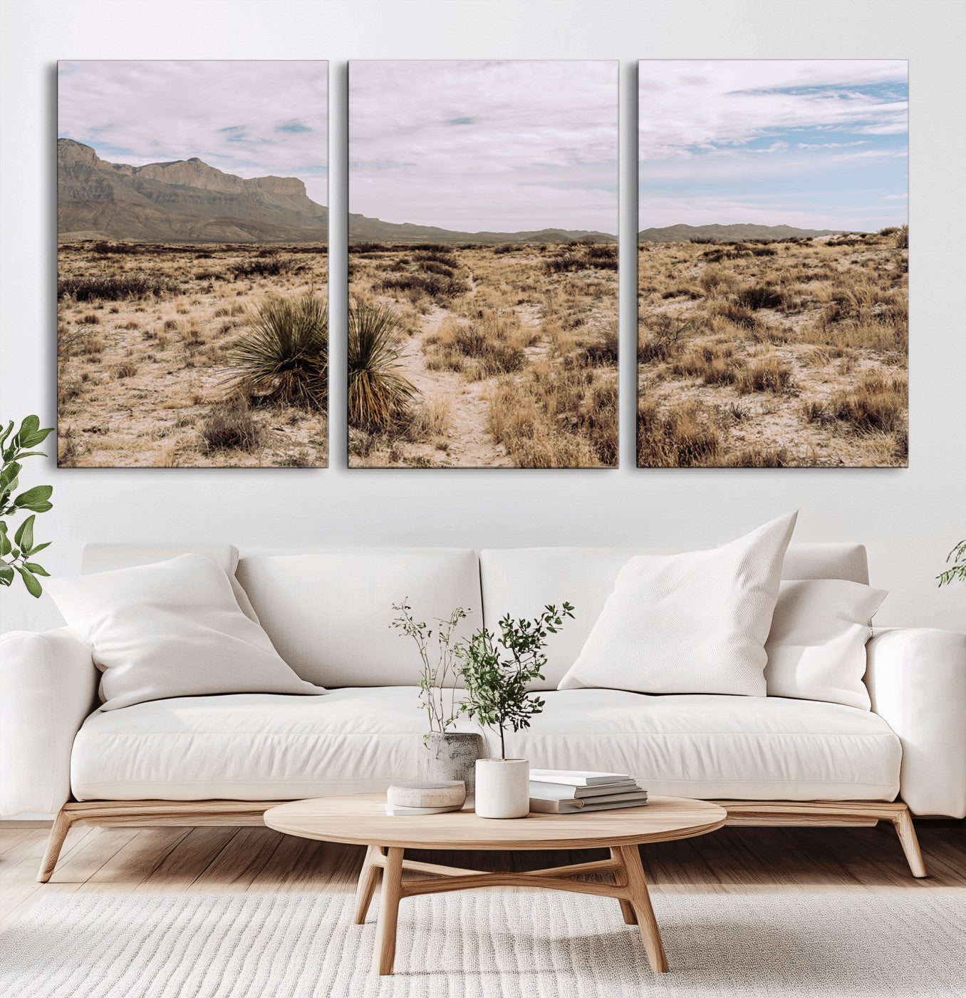 20681831-MGV-CV-36X24-Desert Landscape Wall Art – Southwestern Mountain Canvas Print, Rustic Western Nature Photography Decor for Living Room, Office,