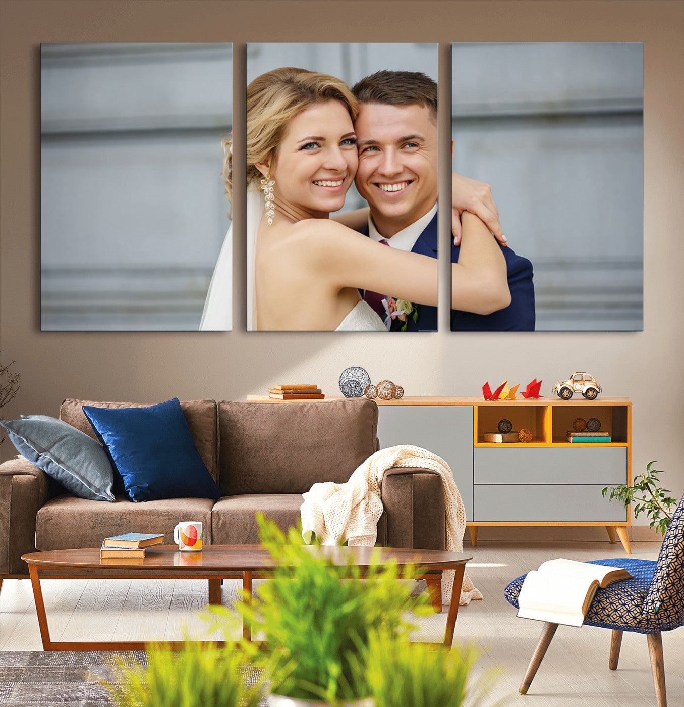 CSTM6030-MGV-CV-36X24-Custom Canvas Wall Art – Personalized Photo Print for Wedding, Anniversary or Gift, Ready to Hang Canvas for Home Decor