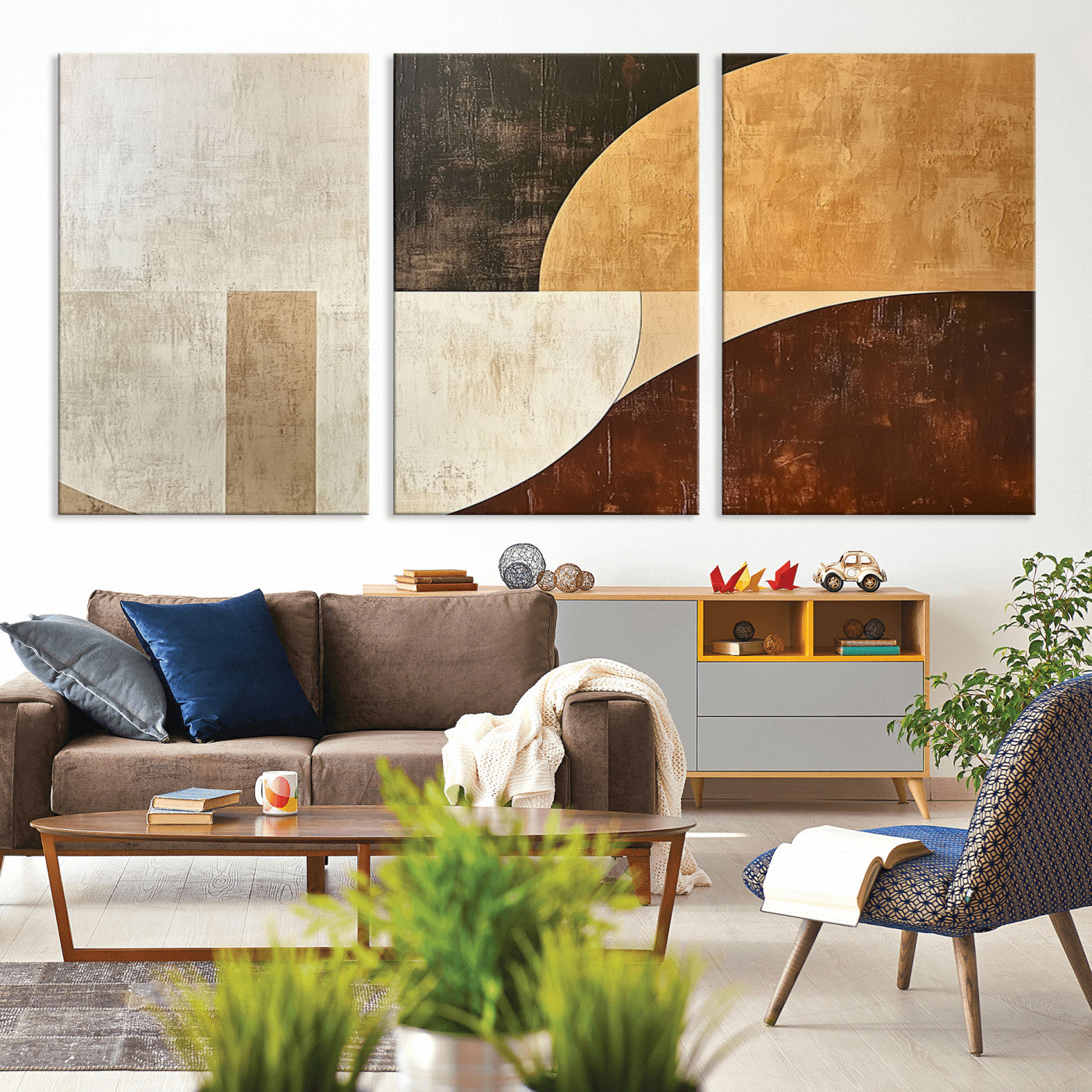 15030-MGV-CV-36X24-Wabi Sabi Wall Art Canvas Print, Framed Modern Abstract Art Picture Print, Minimalist Zen Perfect Minimalist Modern Decor Artwork