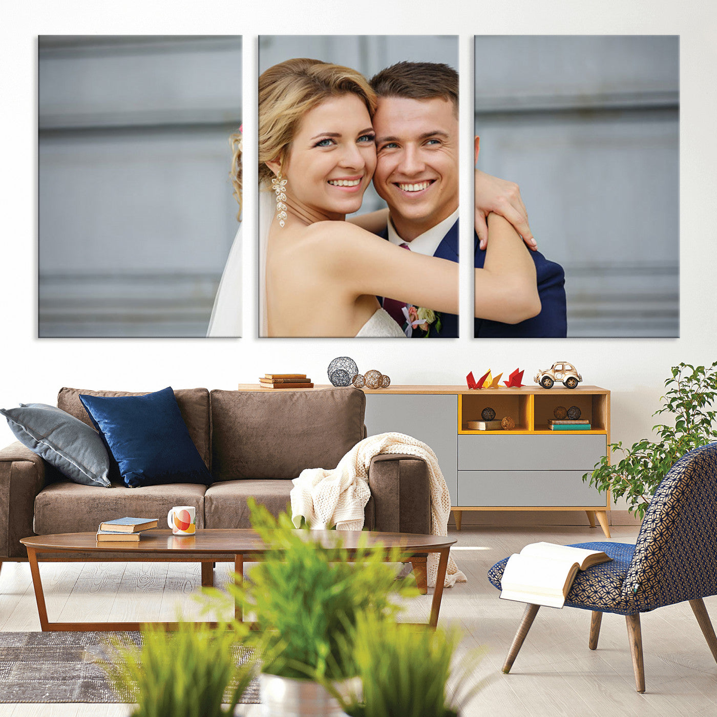 CSTM6030-MGV-CV-36X24-Custom Canvas Wall Art – Personalized Photo Print for Wedding, Anniversary or Gift, Ready to Hang Canvas for Home Decor