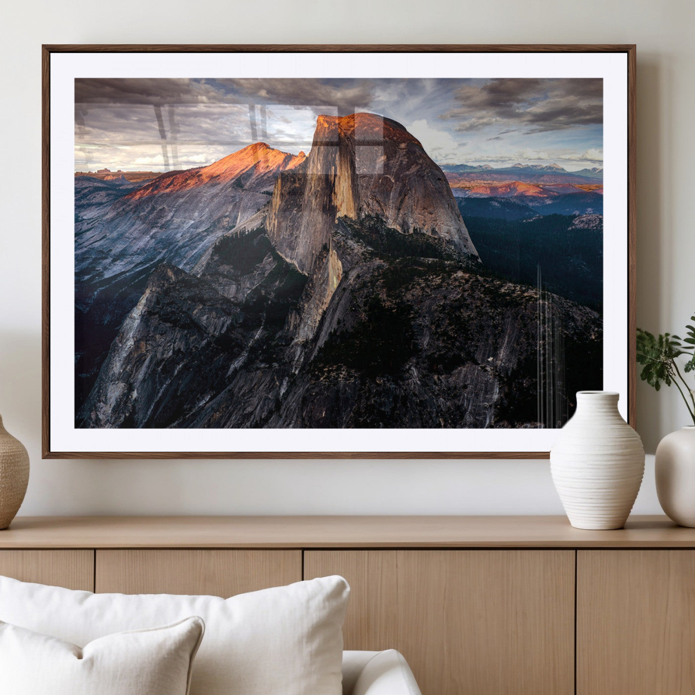 31332-MGV-CV-36X24-Mountain Landscape Wall Art – Majestic Sunset Rock Formation Canvas Print, Nature Scenic Decor for Living Room, Office, Cabin or