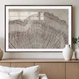 67528-MGV-CV-36X24-Wood Ring Wall Art Canvas Print, Framed Tree Ring Art Picture Print, Rustic Tree Ring Perfect Neutral Boho Decor Artwork