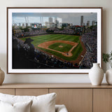 34859-MGV-CV-36X24-Wrigley Field Wall Art Canvas Print, Framed Chicago Cubs Stadium Art Picture Print, Wrigley Stadium Field Perfect Sport Room Decor