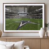 14834-MGV-CV-36X24-Dallas Att Stadium Wall Art Canvas Print, Framed Texas NFL Stadium Art Picture Print, American Football Stadium Perfect Sports