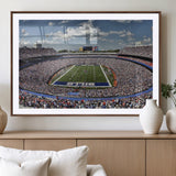 76491-MGV-CV-36X24-Buffalo Bills Stadium Wall Art Canvas Print, Framed Bills Stadium Art Picture Print, Highmark Stadium Perfect Sport Room Decor