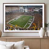 51419-MGV-CV-36X24-Heinz Field Wall Art Canvas Print, Framed Pittsburgh Stadium Field Art Picture Print, Heinz Stadium Field Perfect Sports Room