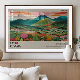 54215-MGV-CV-36X24-Yayoi Kusama Wall Art – Panoramic Japanese Landscape Canvas Print, Modern Abstract Nature Decor for Office, Bedroom or Living Room