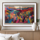 70959-MGV-CV-36X24-Yayoi Kusama Inspired Wall Art – Bold Floral Landscape Canvas Print, Vibrant Modern Abstract Poster for Living Room, Bedroom, or