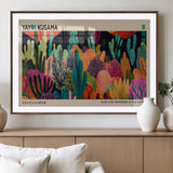 45711-MGV-CV-36X24-Yayoi Kusama Wall Art Canvas Print, Framed Abstract Yayoi Kusama Art Picture Print, Japanese Wabi Sabi Perfect Modern Abstract