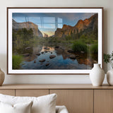55893831-MGV-CV-36X24-Yosemite Valley Wall Art Canvas Print, Framed El Capitan Art Picture Print, Sierra Landspace Perfect Rustic Nature Decor Artwork