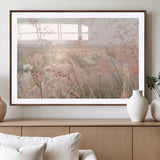 79164340-MGV-CV-36X24-Pastel Grasses Wall Art Canvas Print, Framed Soft Meadow Art Picture Print, Field in Breeze Perfect Pastel Minimal Decor Artwork