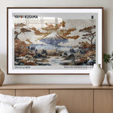 80111817-MGV-CV-36X24-Japanese Landscape Wall Art – Mount Fuji Autumn Canvas Print, Asian Inspired Nature Decor for Living Room, Bedroom, Office or
