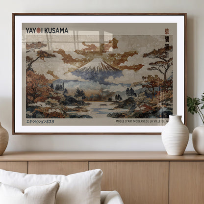 11778299-MGV-CV-36X24-Japanese Landscape Wall Art – Mount Fuji Canvas Print, Asian Inspired Nature Decor for Living Room, Bedroom, Office or Studio
