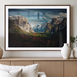 15244033-MGV-CV-36X24-Yosemite National Wall Art Canvas Print, Framed Mountain Landscape Art Picture Print, El Capitan Perfect Rustic Farmhouse Decor