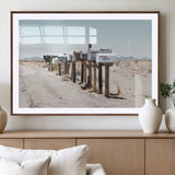 54616109-MGV-CV-36X24-Desert Mailboxes Wall Art – Rustic Rural Roadside Photography Canvas Print, American Southwest Landscape Home Decor for Living