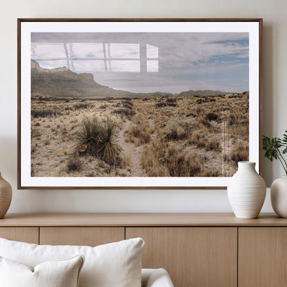 20681831-MGV-CV-36X24-Desert Landscape Wall Art – Southwestern Mountain Canvas Print, Rustic Western Nature Photography Decor for Living Room, Office,