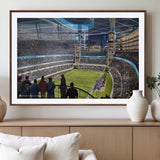 41816511-MGV-CV-36X24-Chicago Dome Stadium Wall Art – Futuristic Football Arena Canvas Print, Modern Sports Fan Decor for Man Cave, Office, Bar, or