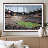 32530647-MGV-CV-36X24-Chicago Bears Stadium Wall Art – Futuristic Dome Arena Canvas Print, Modern Football Concept Design Decor for Man Cave, Bar, or
