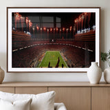 73358115-MGV-CV-36X24-Tennessee Volunteers Wall Art – Neyland Stadium Fireworks Night Game Canvas Print, Vols Football Checkerboard Endzone Sports Decor