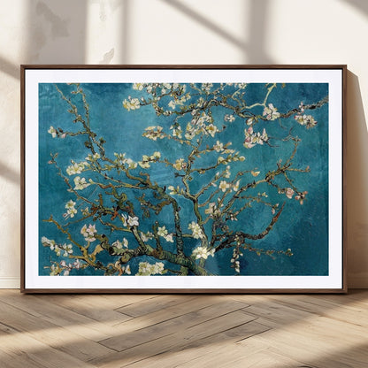 91714-MGC-FP-36x24_Walnut-Almond Blossoms Wall Art – Handcrafted Van Gogh Inspired Floral Canvas Print, Beautiful Nature Decor for Living Room, Bedroom, or
