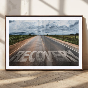 50743-MGV-CV-36X24-Healing Road Wall Art – Motivational Highway Canvas Print, Inspirational Journey Decor for Office, Gym or Living Room