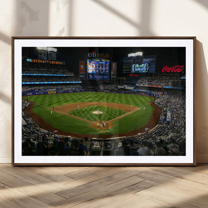 83979-MGV-CV-36X24-RingCentral Coliseum Wall Art Canvas Print, Framed Oakland A's Stadium Art Picture Print, RingCentral Coliseum Field Perfect Sport