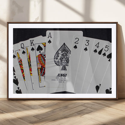 56787-MGV-CV-36X24-Playing Cards – Classic Poker Deck with Spades, Standard Size Durable Casino Quality Card Set for Magic Tricks, Blackjack, Bridge,